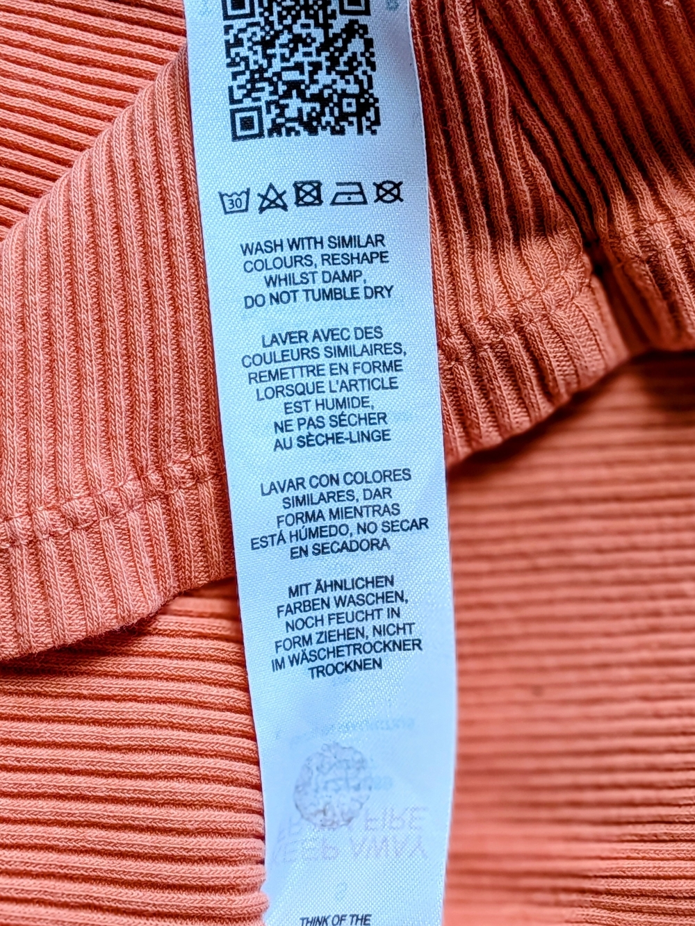 Topshop Coral Ribbed Racerback Tank - Picture 7 of 7